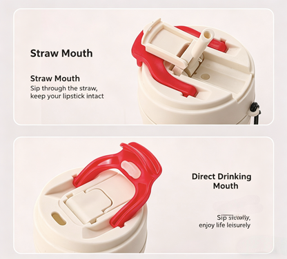 Double-Walled Portable Glass Coffee Mug For Home Use